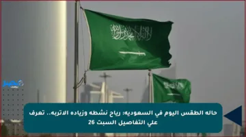 حالة الطقس اليوم في السعودية: رياح نشطة وزيادة الأتربة.. تعرف على التفاصيل السبت 26